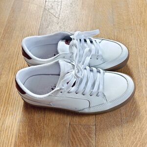 Vans White Leather Sneakers